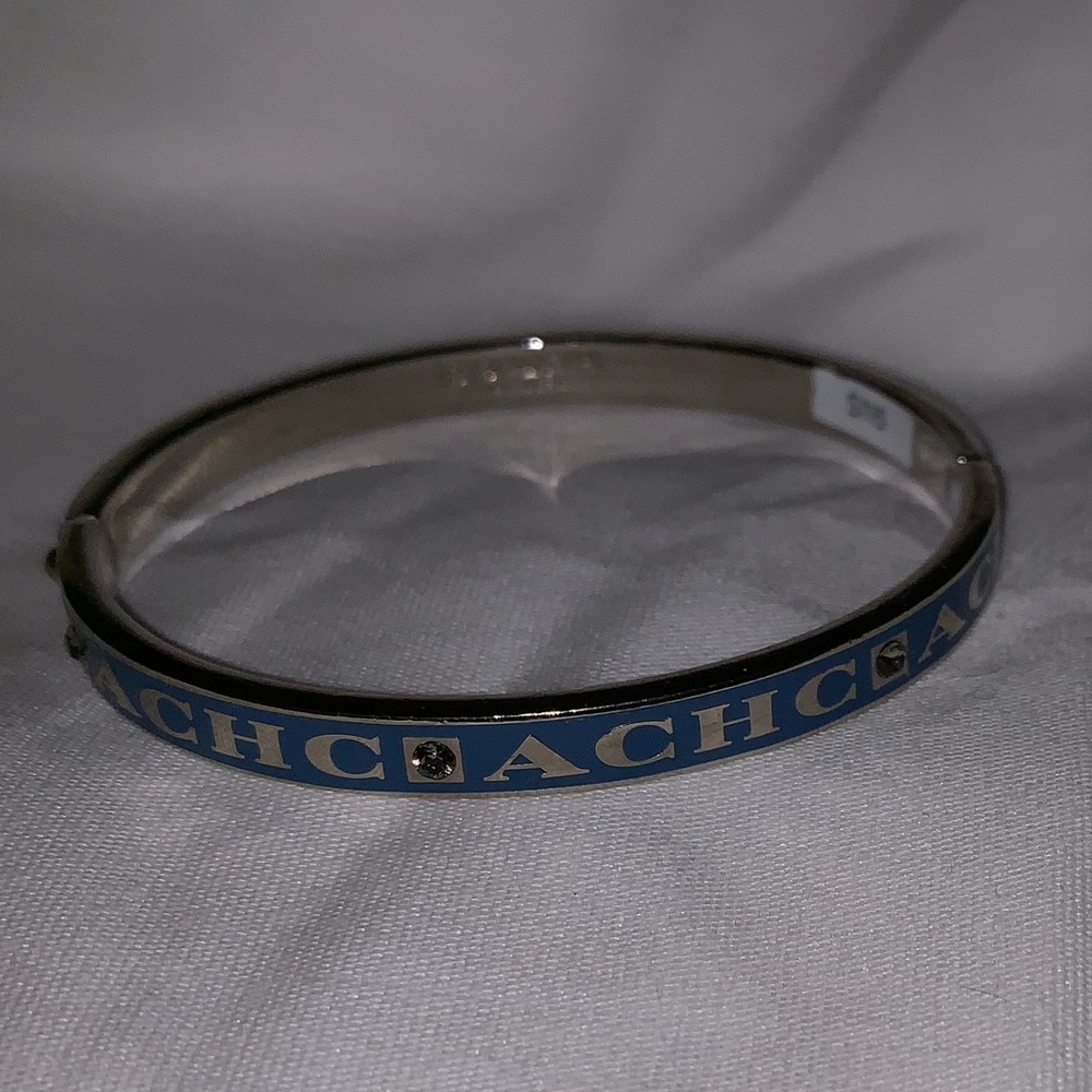 Blue Coach bangle bracelet